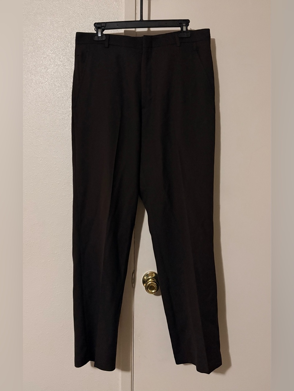 Reaction Kenneth Cole Mens Black Dress Pants 32x32